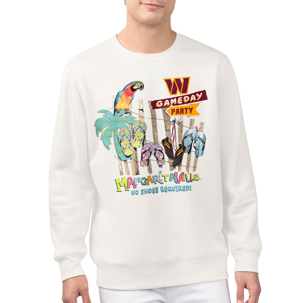 Washington Commanders Margaritaville Gameday Party Fleece Sweatshirt - Cream - NFL