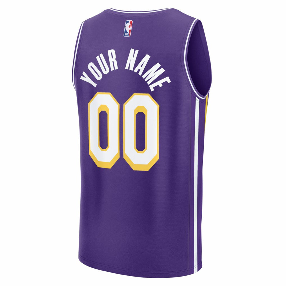 Fanatics Los Angeles Lakers Fastbreak Custom Jersey Statement Edition Purple