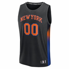 Fanatics New York Knicks Fastbreak Custom Jersey Statement Edition Black