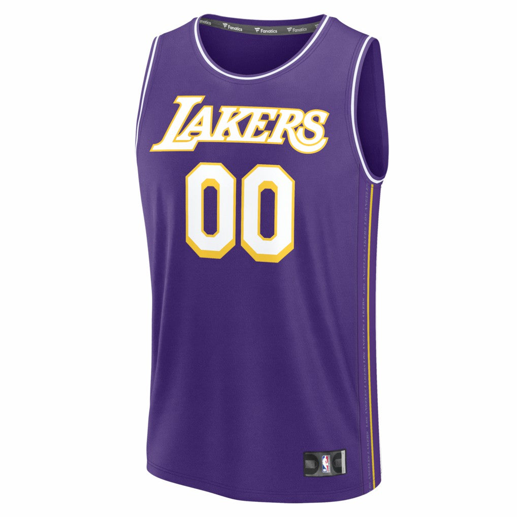 Fanatics Los Angeles Lakers Youth Fastbreak Custom Jersey Statement Edition Purple