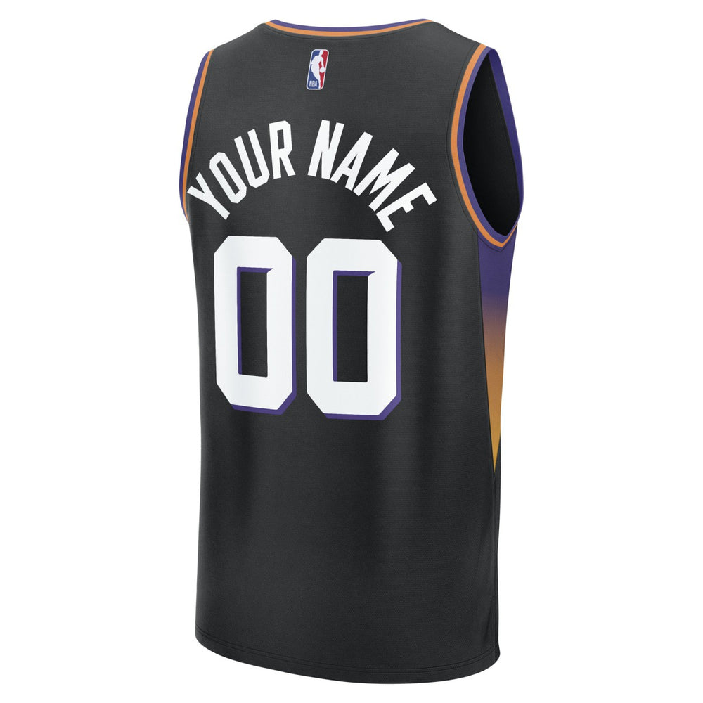 Fanatics Phoenix Suns Youth Fastbreak Custom Jersey Statement Edition Black