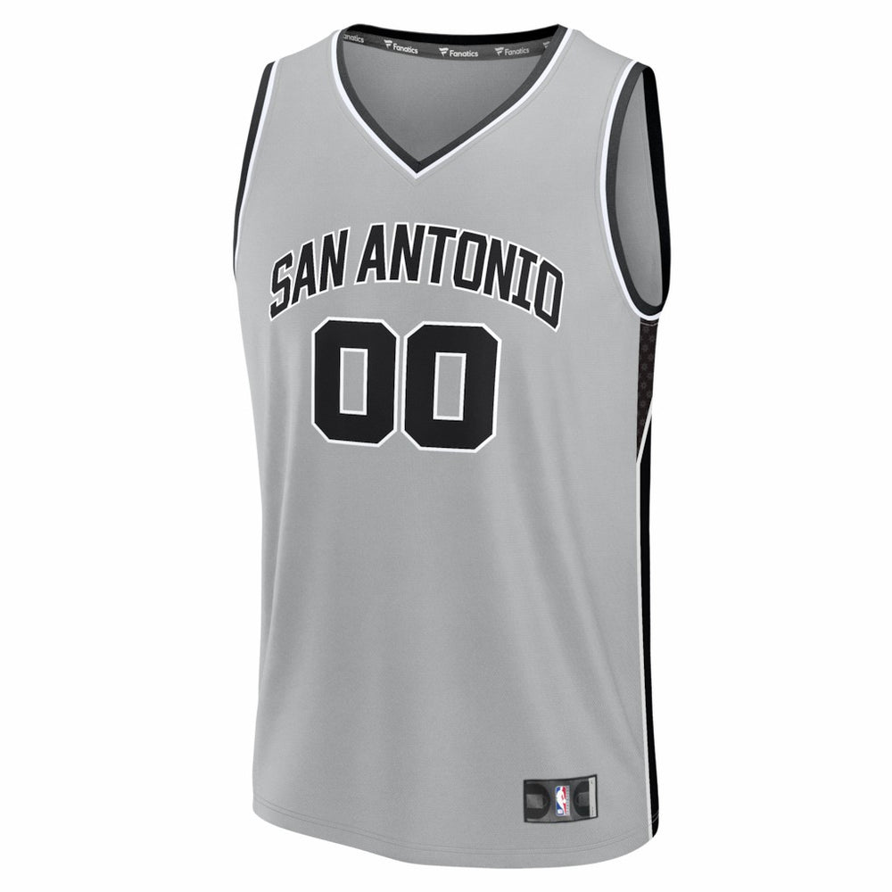 Fanatics San Antonio Spurs Youth Fastbreak Custom Jersey Statement Edition Silver