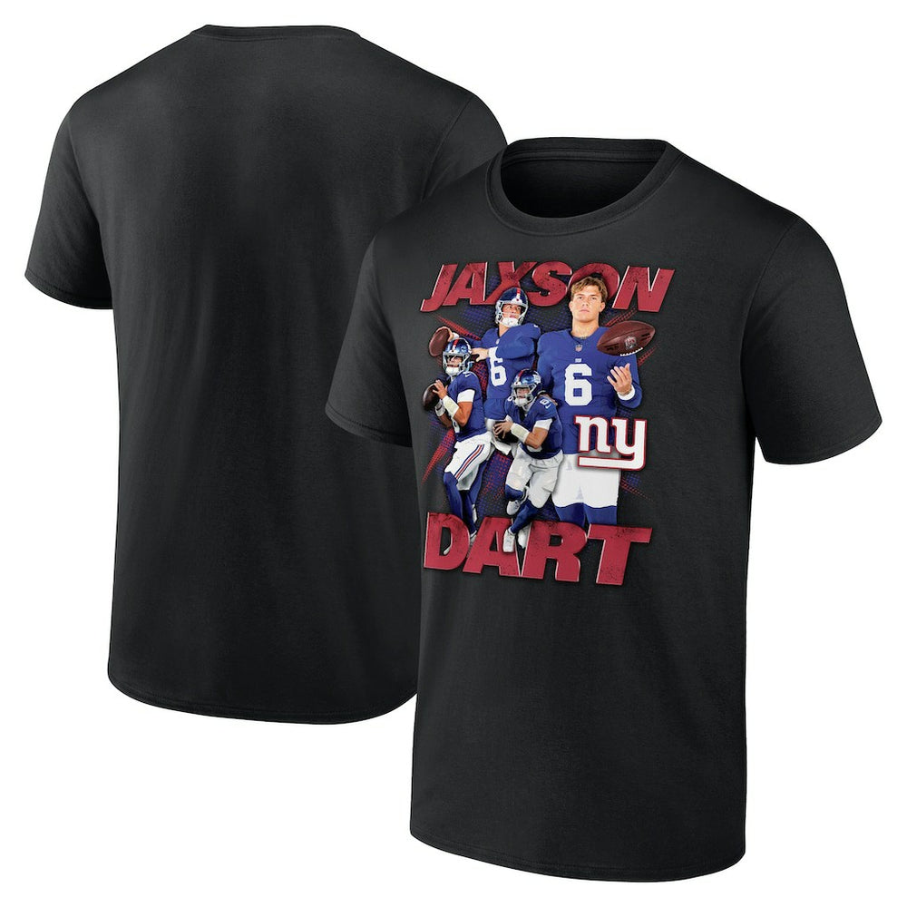 Jaxson Dart New York Giants Notorious Graphic T-Shirt - Black - NFL