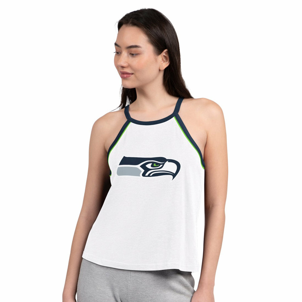 Seattle Seahawks G-III 4Her by Carl Banks Women's Redemption Win Slub Tank Top - White - NFL