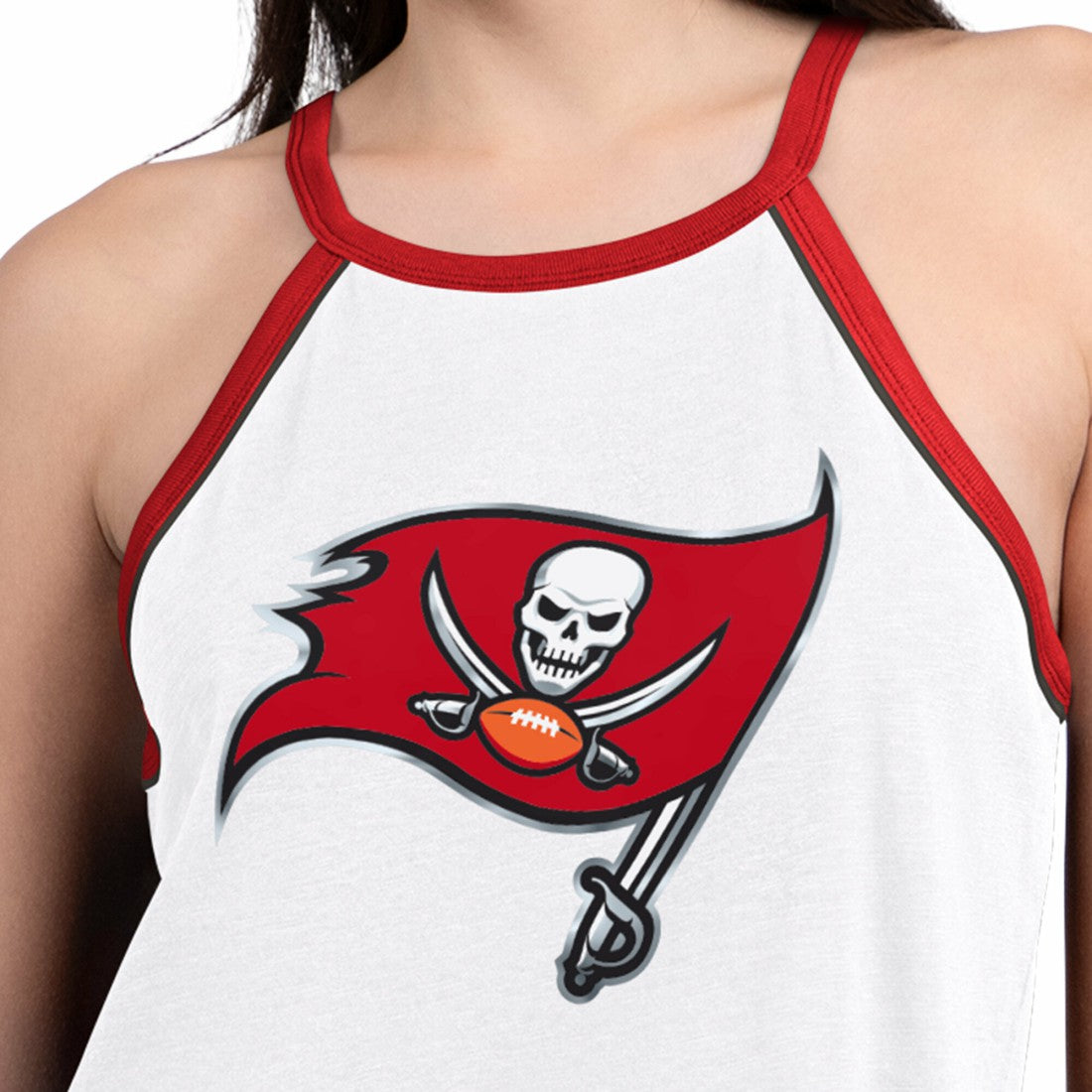 Tampa Bay Buccaneers G-III 4Her by Carl Banks Women's Redemption Win Slub Tank Top - White - NFL