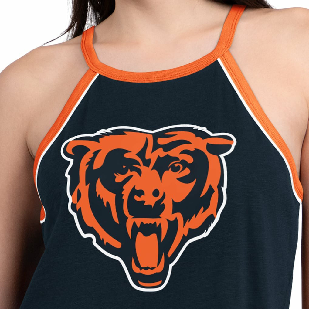 Chicago Bears G-III 4Her by Carl Banks Women's Redemption Win Slub Tank Top - Navy - NFL