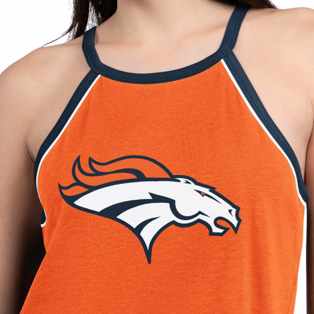 Denver Broncos G-III 4Her by Carl Banks Women's Redemption Win Slub Tank Top - Orange - NFL