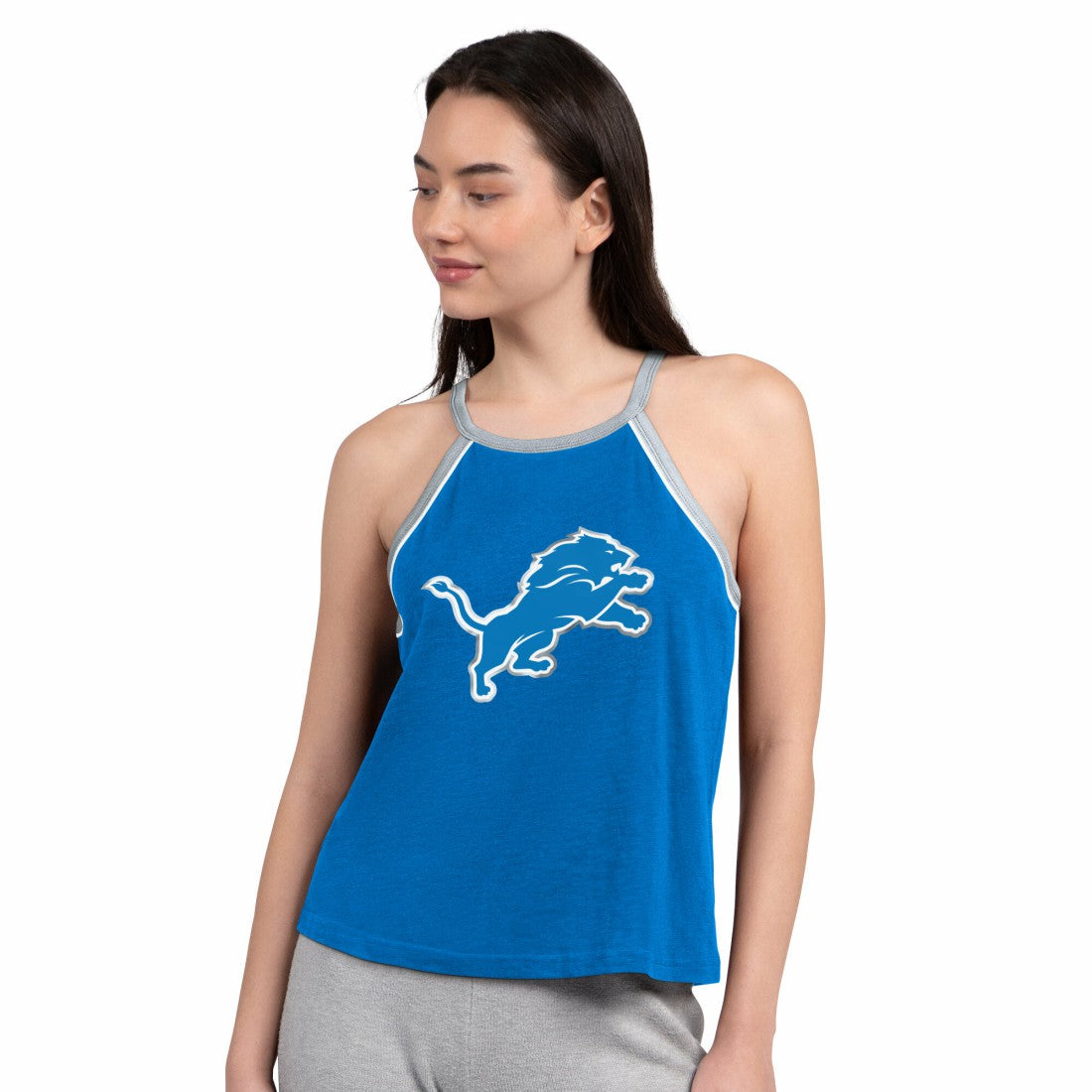 Detroit Lions G-III 4Her by Carl Banks Women's Redemption Win Slub Tank Top - Royal - NFL