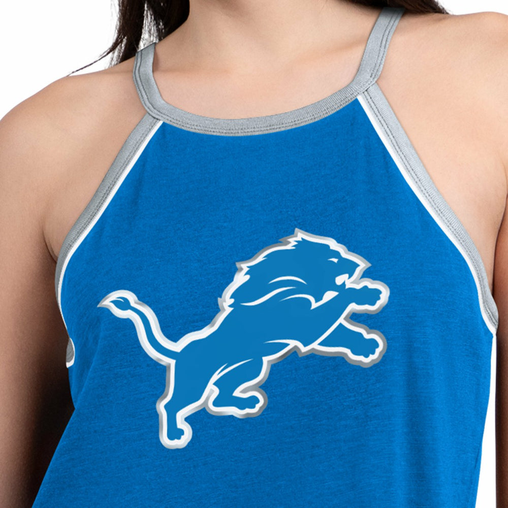 Detroit Lions G-III 4Her by Carl Banks Women's Redemption Win Slub Tank Top - Royal - NFL