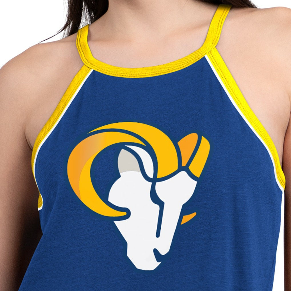Los Angeles Rams G-III 4Her by Carl Banks Women's Redemption Win Slub Tank Top - Royal - NFL