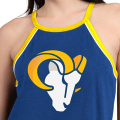 Los Angeles Rams G-III 4Her by Carl Banks Women's Redemption Win Slub Tank Top - Royal - NFL