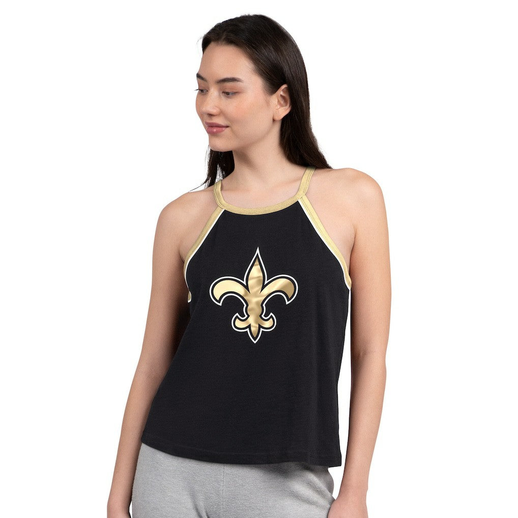 New Orleans Saints G-III 4Her by Carl Banks Women's Redemption Win Slub Tank Top - Black - NFL