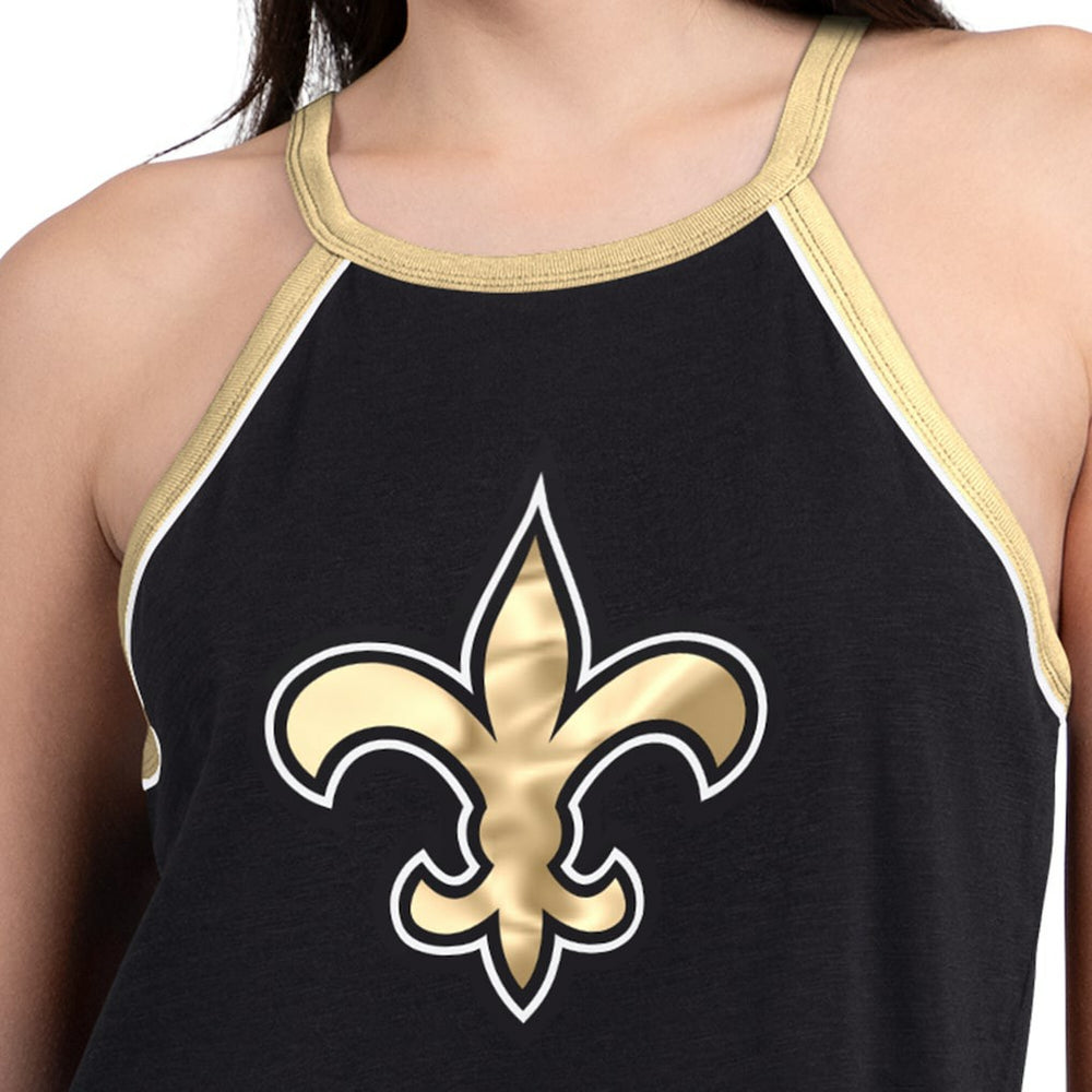 New Orleans Saints G-III 4Her by Carl Banks Women's Redemption Win Slub Tank Top - Black - NFL