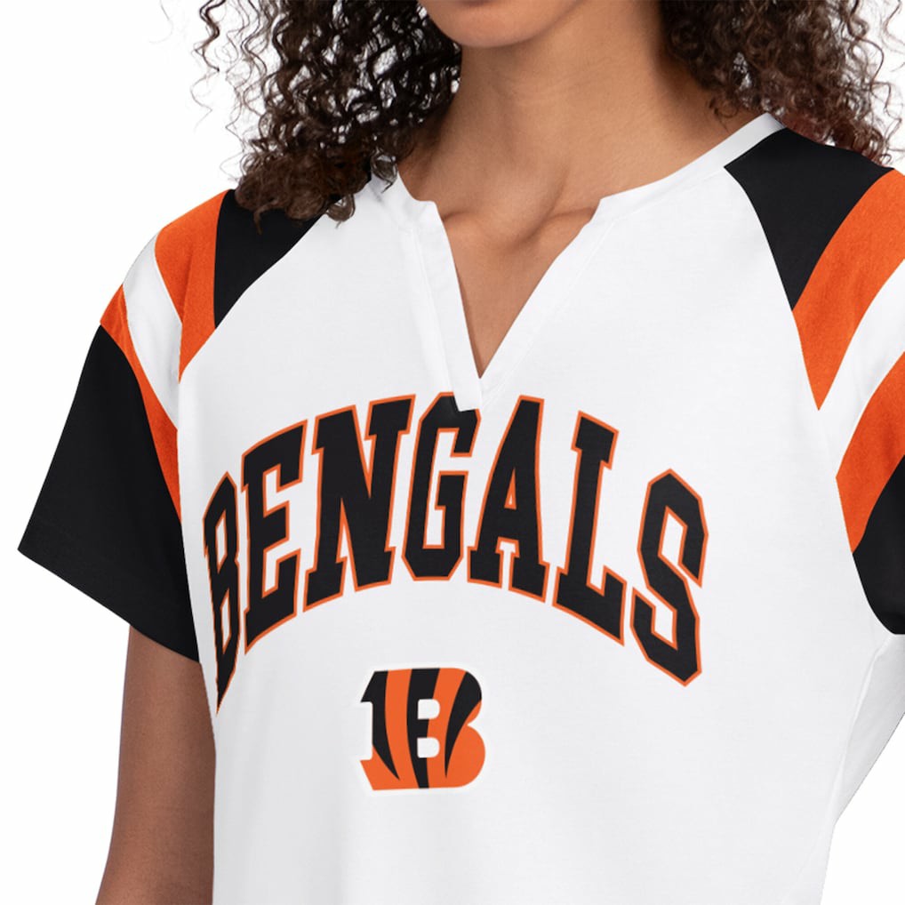 Cincinnati Bengals Starter Women's Game On Notch Neck T-Shirt - White - NFL
