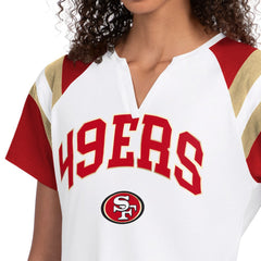 San Francisco 49ers Starter Women's Game On Notch Neck T-Shirt - White - NFL