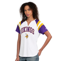 Minnesota Vikings Starter Women's Game On Notch Neck T-Shirt - White - NFL