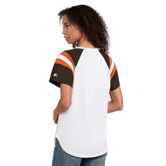 Cleveland Browns Starter Women's Game On Notch Neck T-Shirt - White - NFL