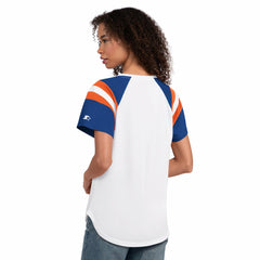 Denver Broncos Starter Women's Game On Notch Neck T-Shirt - White - NFL