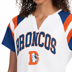 Denver Broncos Starter Women's Game On Notch Neck T-Shirt - White - NFL