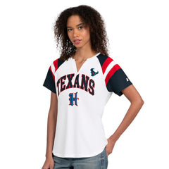 Houston Texans Starter Women's Game On Notch Neck T-Shirt - White - NFL