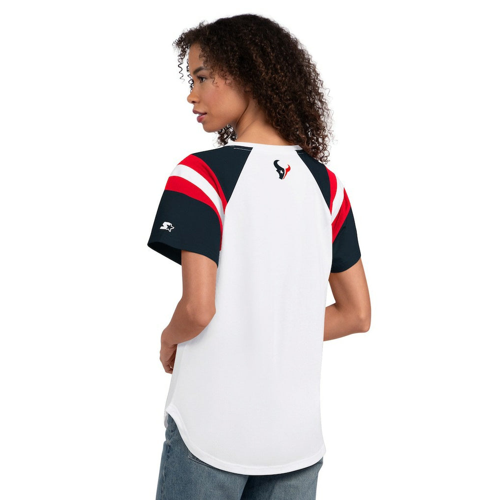 Houston Texans Starter Women's Game On Notch Neck T-Shirt - White - NFL