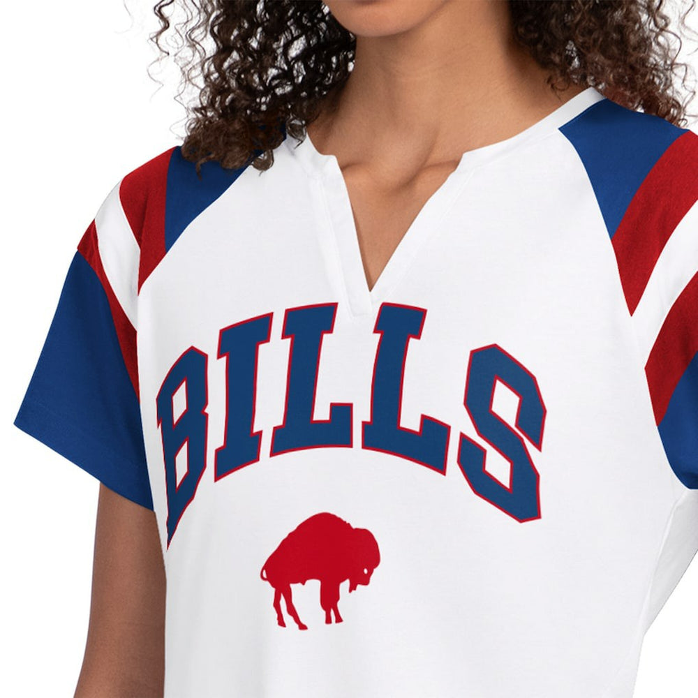 Buffalo Bills Starter Women's Game On Notch Neck T-Shirt - White - NFL