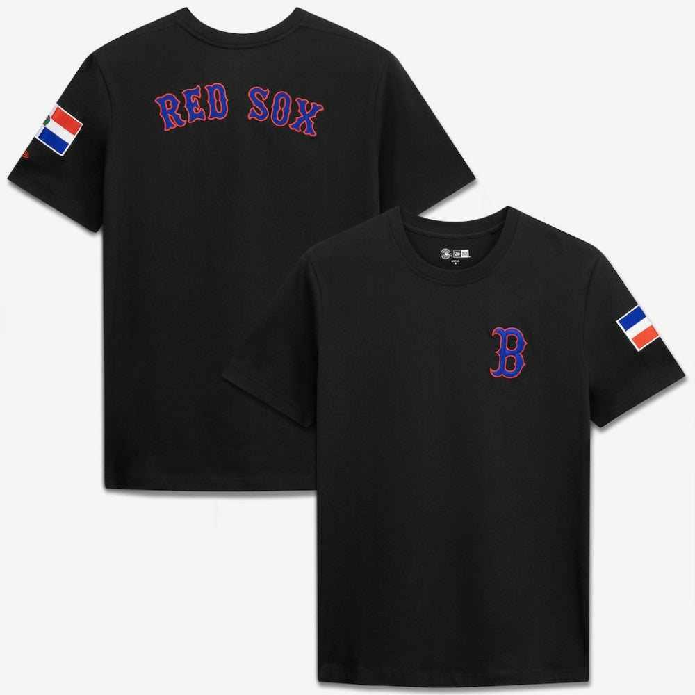 Boston Red Sox New Era Dominican Republic Country Flag T-Shirt Near Me