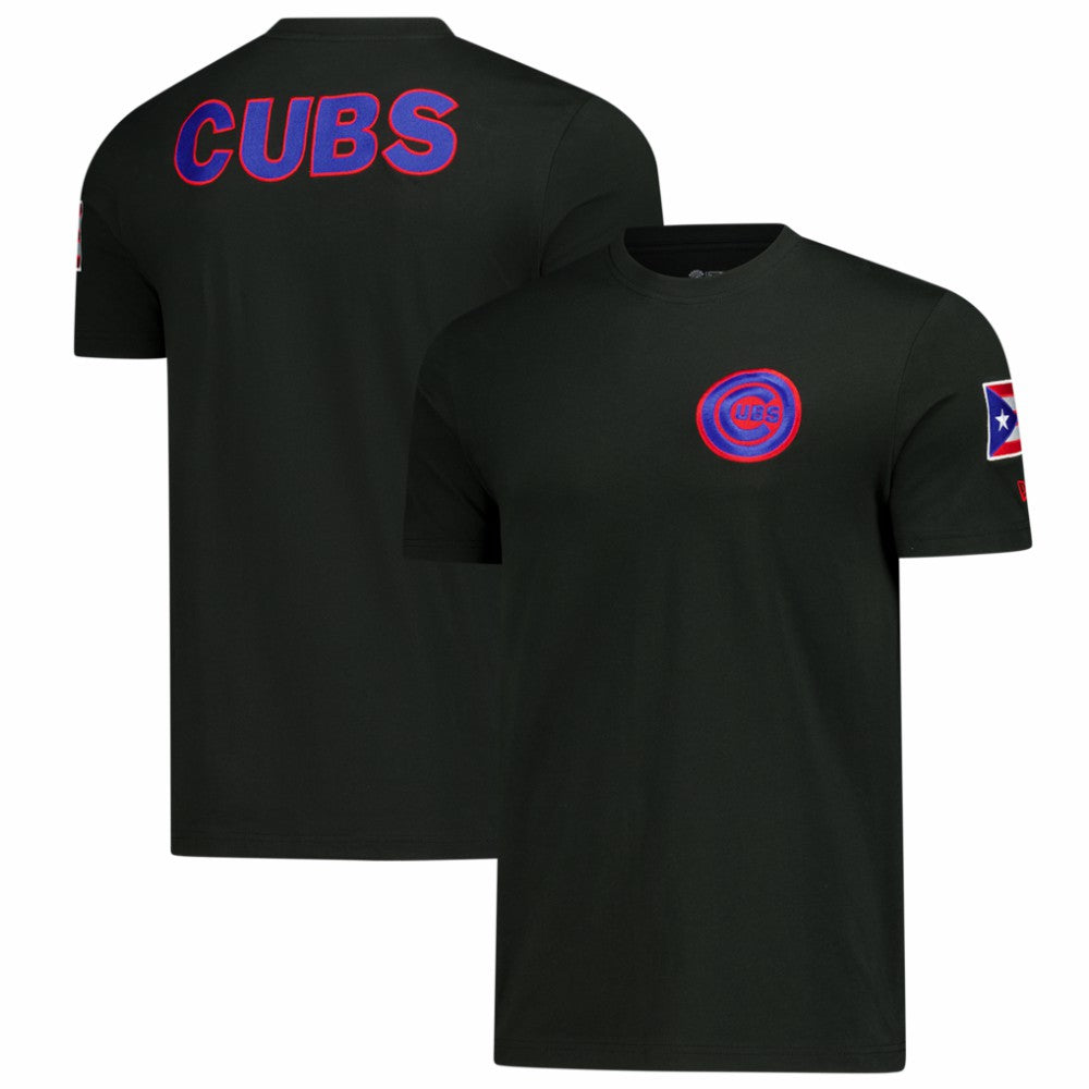 Chicago Cubs New Era Puerto Rico Country Flag T-Shirt Discount
