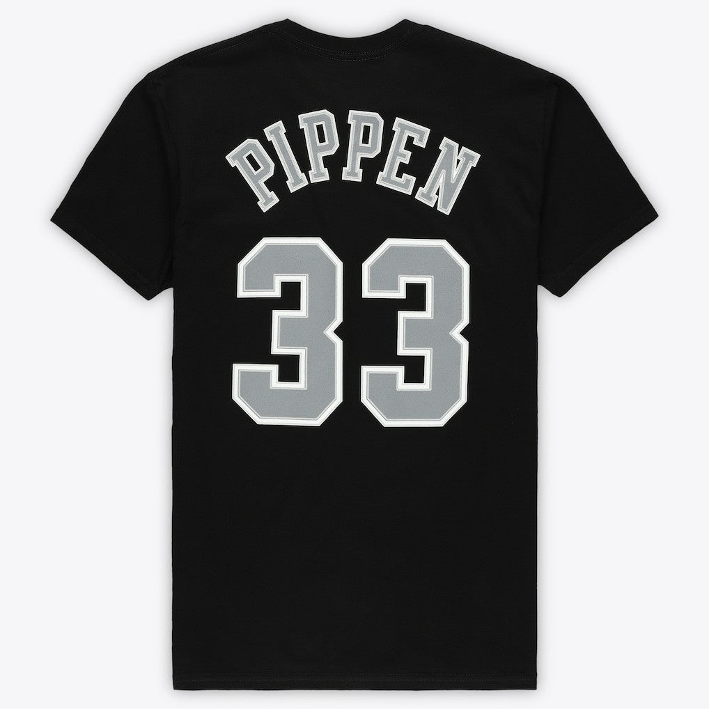 Mitchell & Ness Scottie Pippen Chicago Bulls Unisex Hardwood Classics Reload 3.0 T-Shirt Black