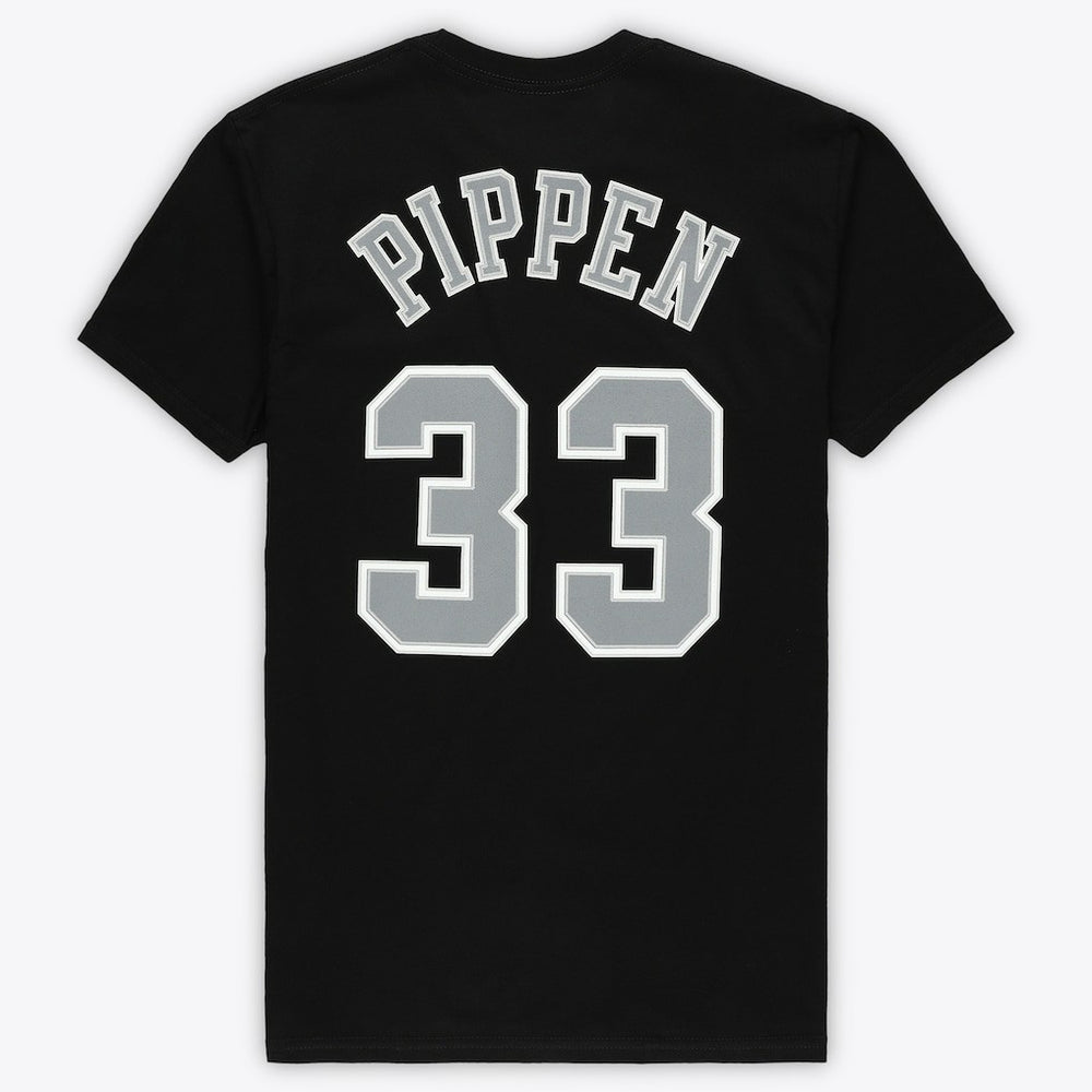 Mitchell & Ness Scottie Pippen Chicago Bulls Unisex Hardwood Classics Reload 3.0 T-Shirt Black