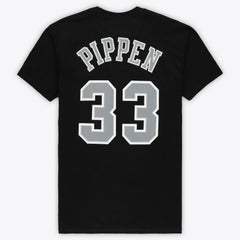 Mitchell & Ness Scottie Pippen Chicago Bulls Unisex Hardwood Classics Reload 3.0 T-Shirt Black