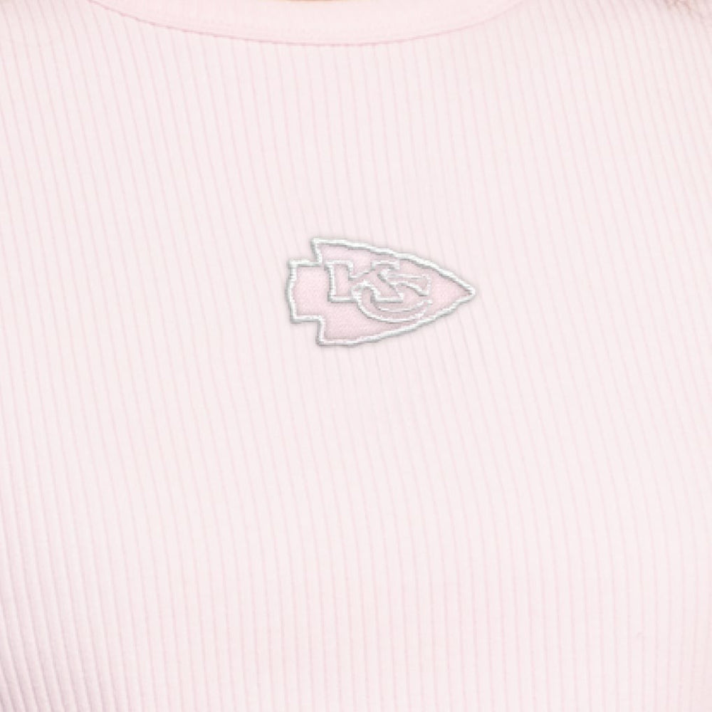 Kansas City Chiefs Starter Women's Travel Pastels Cropped Tank - Pastel Pink - NFL