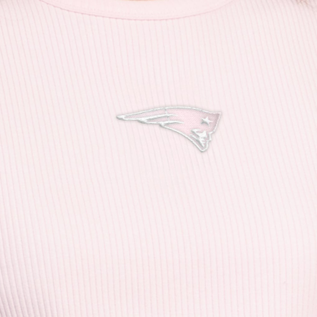 New England Patriots Starter Women's Travel Pastels Cropped Tank - Pastel Pink - NFL