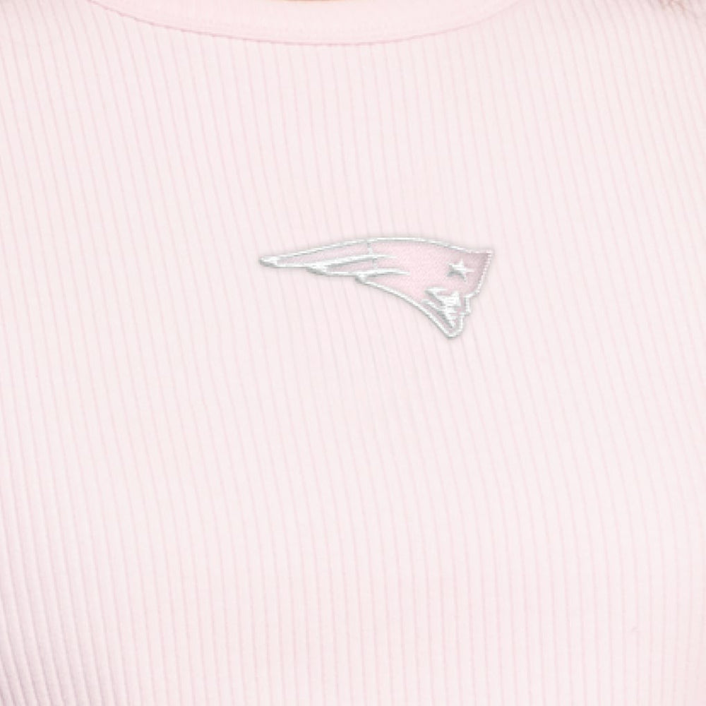 New England Patriots Starter Women's Travel Pastels Cropped Tank - Pastel Pink - NFL