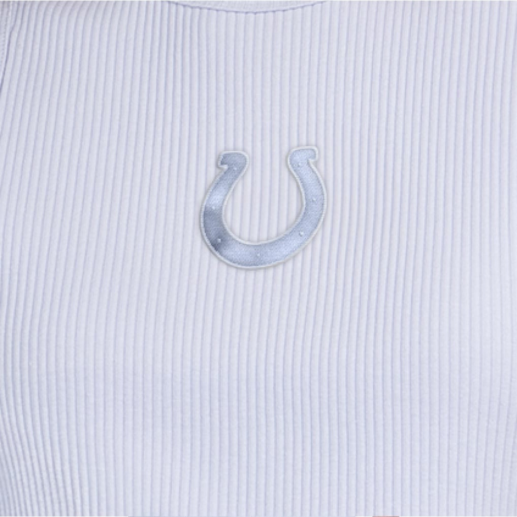 Indianapolis Colts Starter Women's Travel Pastels Cropped Tank - Pastel Blue - NFL