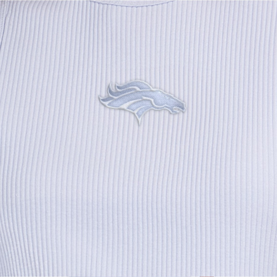 Denver Broncos Starter Women's Travel Pastels Cropped Tank - Pastel Blue - NFL