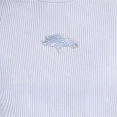 Denver Broncos Starter Women's Travel Pastels Cropped Tank - Pastel Blue - NFL