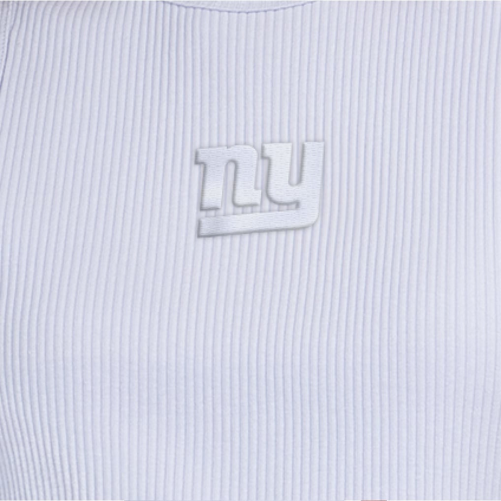 New York Giants Starter Women's Travel Pastels Cropped Tank - Pastel Blue - NFL
