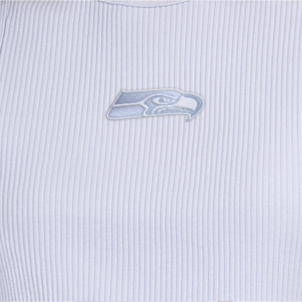 Seattle Seahawks Starter Women's Travel Pastels Cropped Tank - Pastel Blue - NFL