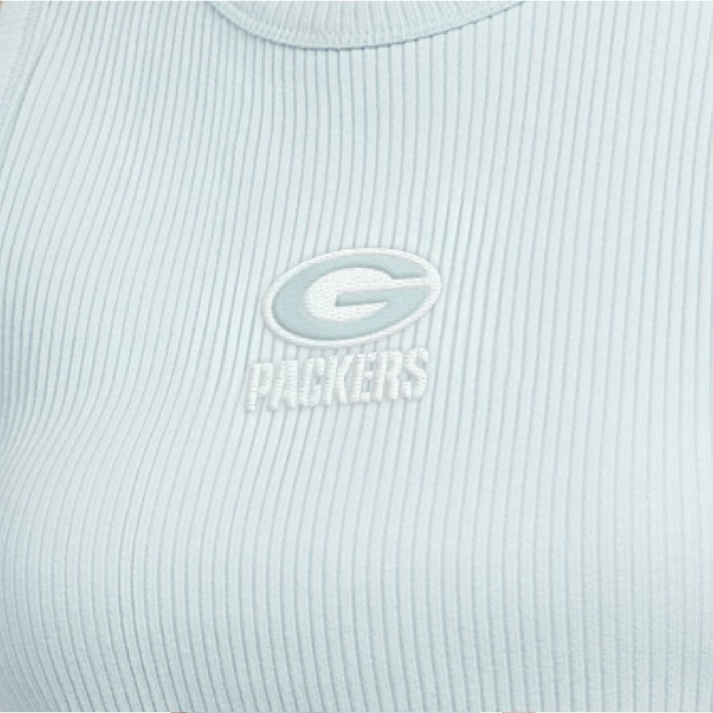 Green Bay Packers Starter Women's Travel Pastels Cropped Tank - Pastel Green - NFL