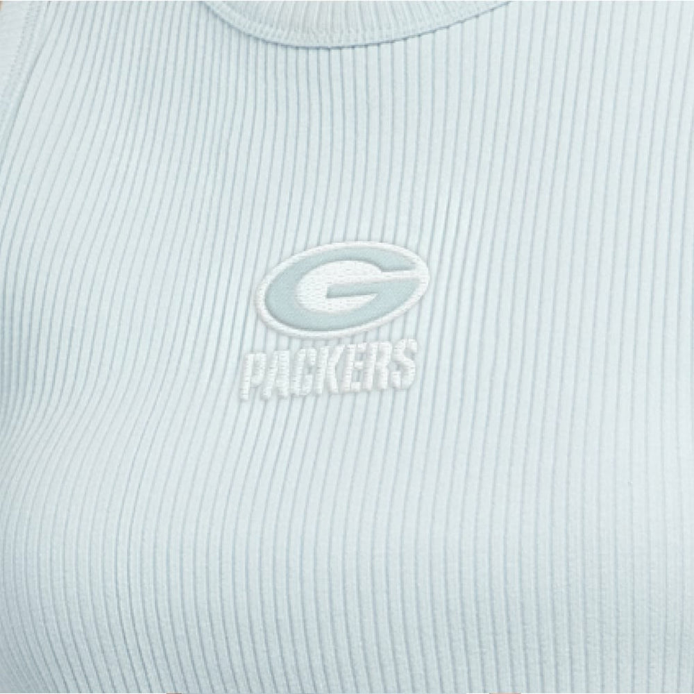 Green Bay Packers Starter Women's Travel Pastels Cropped Tank - Pastel Green - NFL