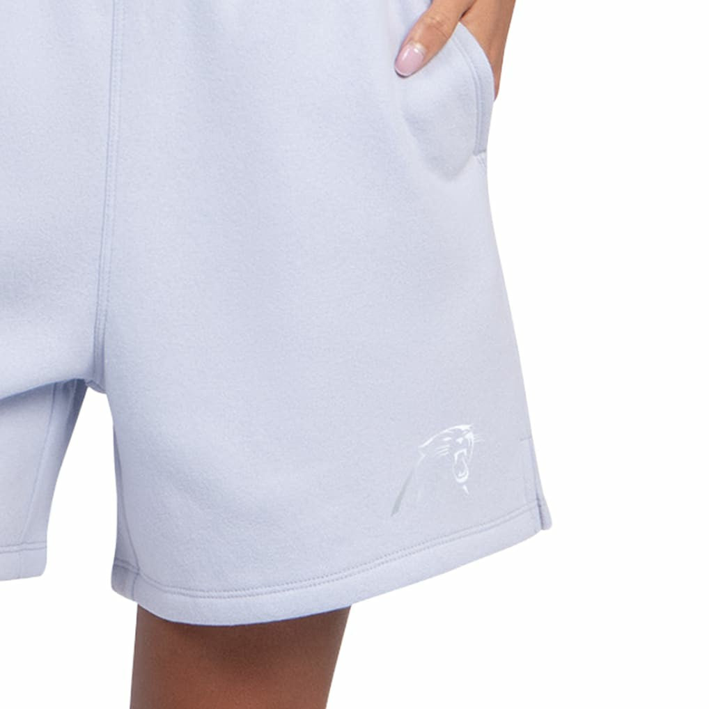 Carolina Panthers Starter Women's Travel Pastels Fleece Short - Pastel Blue - NFL