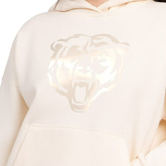 Chicago Bears Starter Women's Pastels Relaxed Travel Hoodie - Cream - NFL