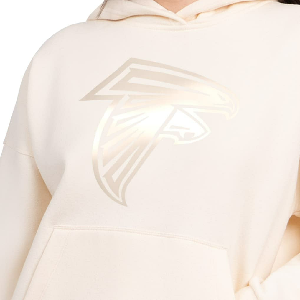 Atlanta Falcons Starter Women's Pastel Relaxed Travel Hoodie - Cream - NFL