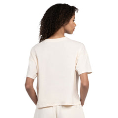 Philadelphia Eagles Starter Women's Pastel Travel Boxy Cropped T-Shirt - Cream - NFL