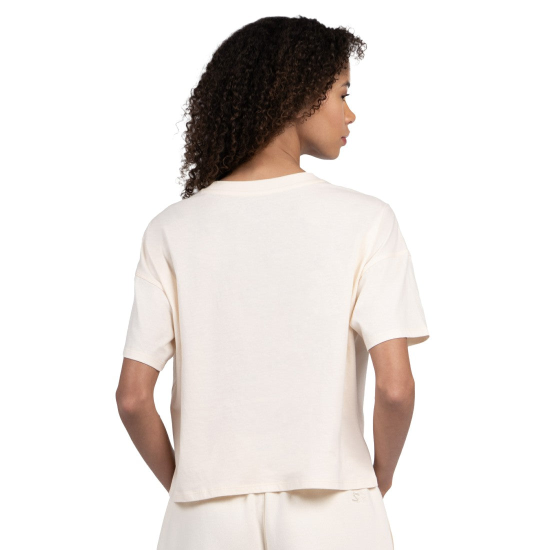 Detroit Lions Starter Women's Pastel Travel Boxy Cropped T-Shirt - Cream - NFL