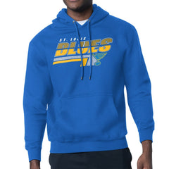 St. Louis Blues Starter Logo Push Fleece Hoodie - Blue | NHL Clearance