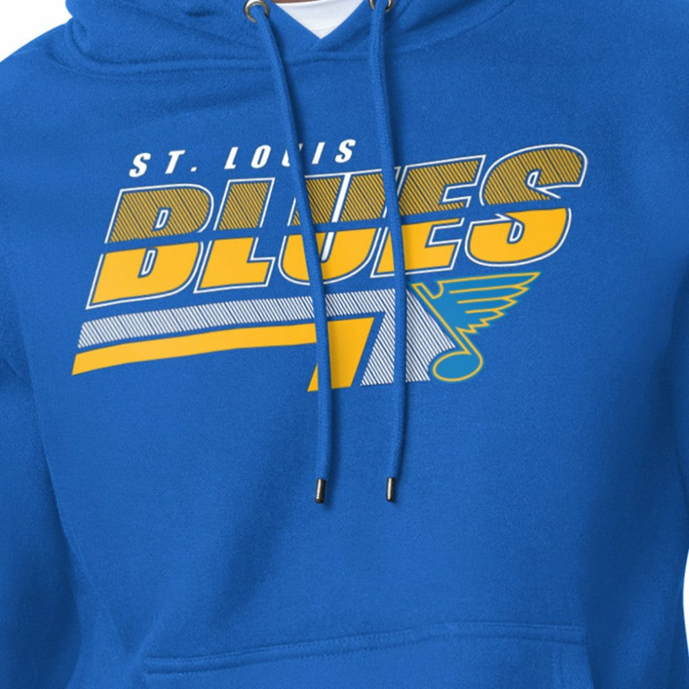 St. Louis Blues Starter Logo Push Fleece Hoodie - Blue | NHL Clearance