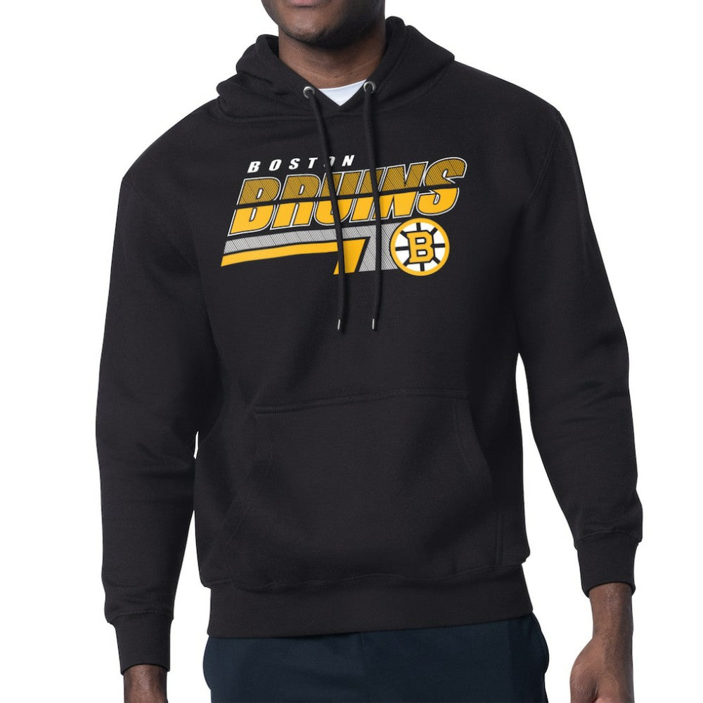 Boston Bruins Starter Logo Push Fleece Hoodie - Black | NHL online