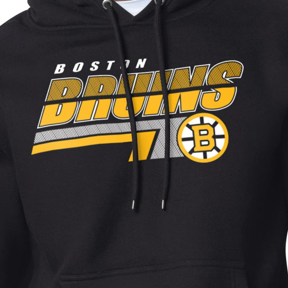 Boston Bruins Starter Logo Push Fleece Hoodie - Black | NHL online